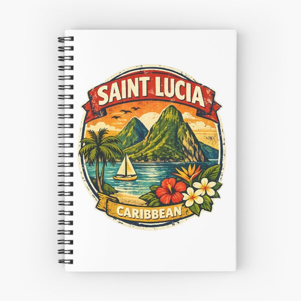 Item preview, Saint Lucia Caribbean Retro Style designed and sold by scicilysimonee.