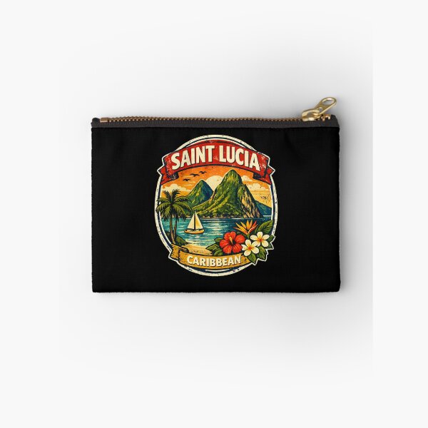 Item preview, Saint Lucia Caribbean Retro Style designed and sold by scicilysimonee.