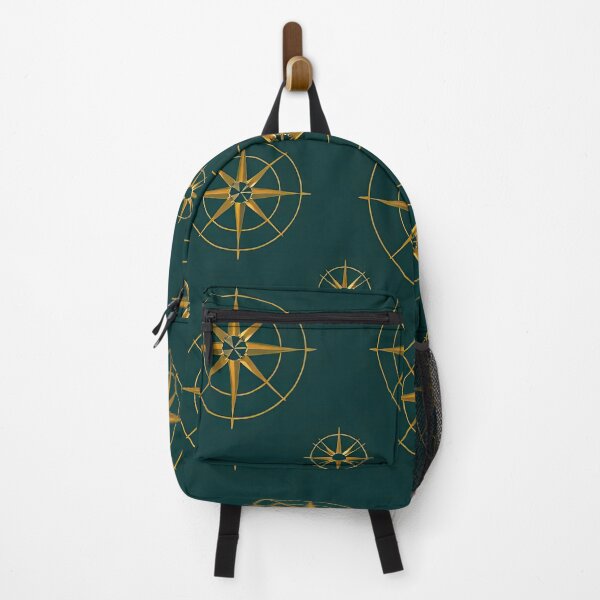 Item preview, Luxury Emerald Gold Compass Pattern designed and sold by BrickByDream.