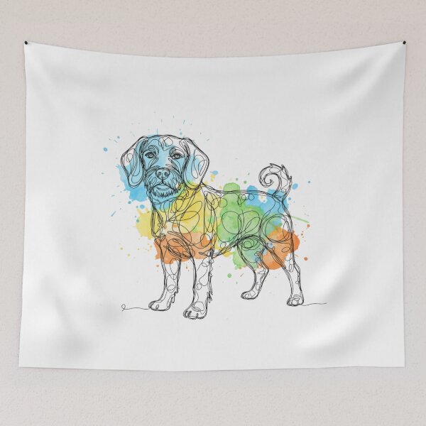 Item preview, Product Title Modern Scribble Dog Art | Minimalist Watercolor Puppy Graphic designed and sold by Wear Sculpt.