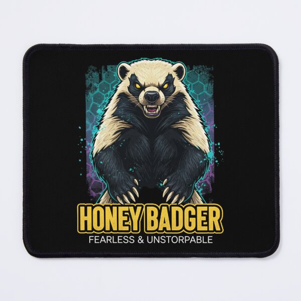 Item preview, Fearless Honey Badger Mascot - Unstoppable Savage Spirit Animal designed and sold by Wear Sculpt.