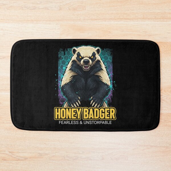Item preview, Fearless Honey Badger Mascot - Unstoppable Savage Spirit Animal designed and sold by Wear Sculpt.