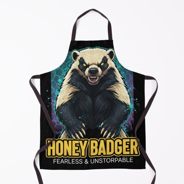 Item preview, Fearless Honey Badger Mascot - Unstoppable Savage Spirit Animal designed and sold by Wear Sculpt.