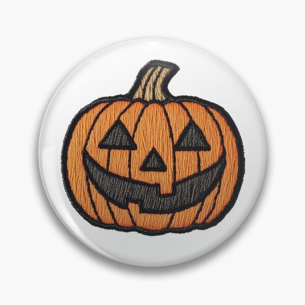Item preview, Embroidered Jack-O-Lantern designed and sold by GwenSnow.