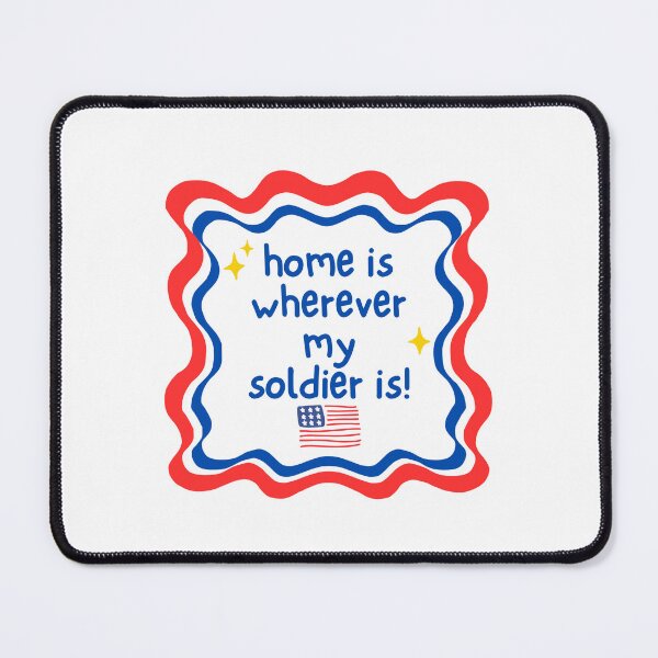 Item preview, Home Is Wherever My Soldier Is Shirt | Proud Military Army Wife Tee Gift designed and sold by Patriotic Mama.