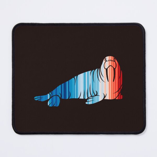 Item preview, Climate Change Stripes - Walrus outline designed and sold by Frank J. Art.