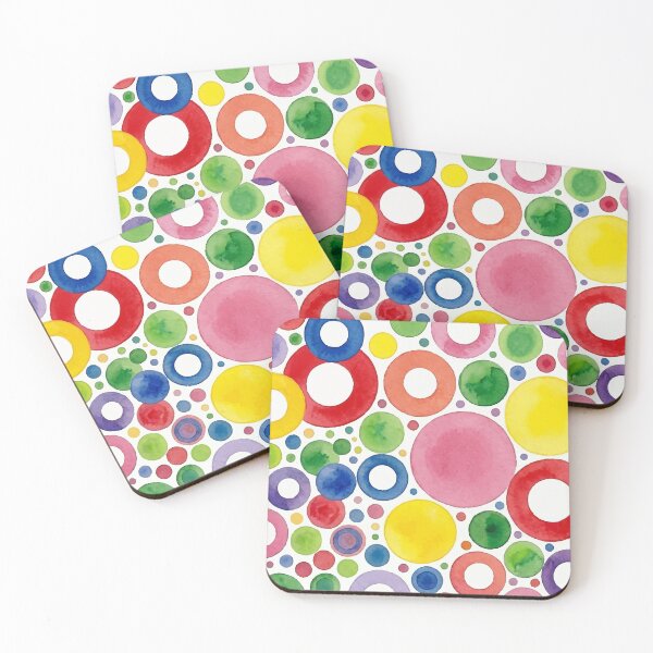 Item preview, Cheerful Watercolor Circles and Rings - Modern Geometric Pattern designed and sold by Far Out Goods.