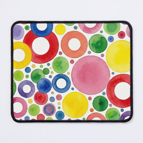 Item preview, Cheerful Watercolor Circles and Rings - Modern Geometric Pattern designed and sold by Far Out Goods.