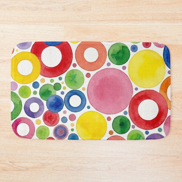 Item preview, Cheerful Watercolor Circles and Rings - Modern Geometric Pattern designed and sold by Far Out Goods.