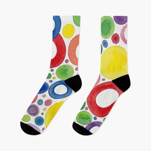 Item preview, Cheerful Watercolor Circles and Rings - Modern Geometric Pattern designed and sold by Far Out Goods.