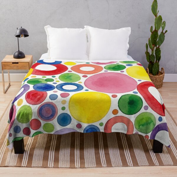 Item preview, Cheerful Watercolor Circles and Rings - Modern Geometric Pattern designed and sold by Far Out Goods.