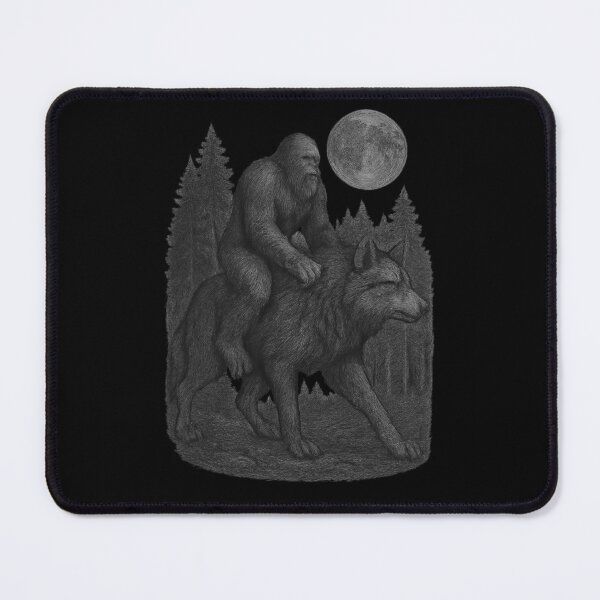 Item preview, Moonlit Wolf Rider – The Legend of Sasquatch designed and sold by LuveraxArt.