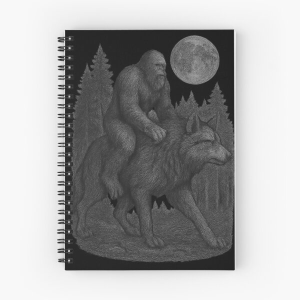 Item preview, Moonlit Wolf Rider – The Legend of Sasquatch designed and sold by LuveraxArt.