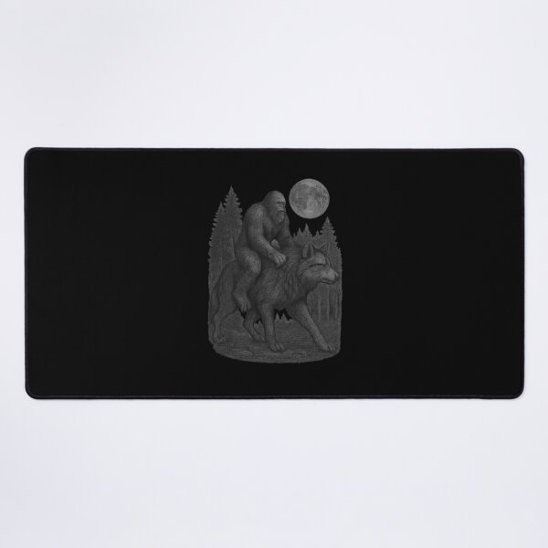 Item preview, Moonlit Wolf Rider – The Legend of Sasquatch designed and sold by LuveraxArt.
