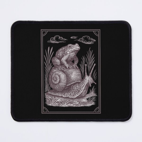 Item preview, Frog on Snail – Whimsical Woodland Journey designed and sold by LuveraxArt.