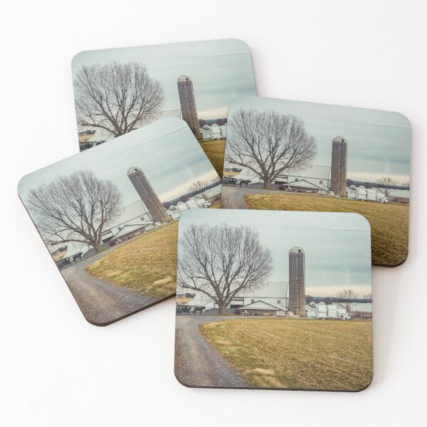 Item preview, Traditional Amish Farm with Silos designed and sold by ADAG-ART.
