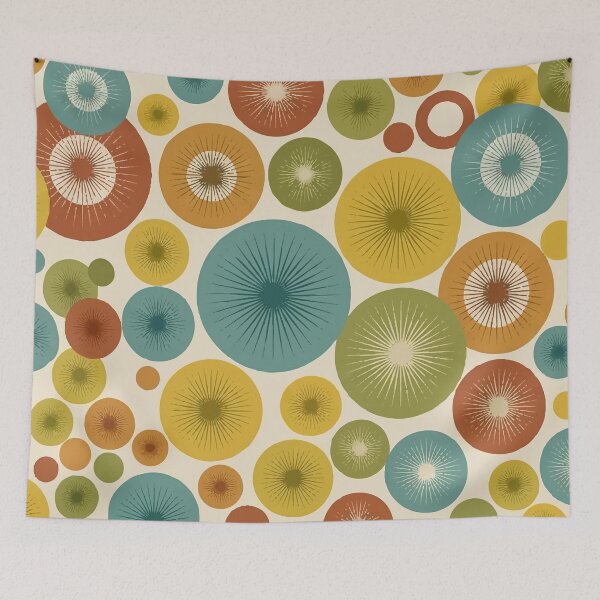 Item preview, Mid-Century Modern Sunburst Retro Geometric Pattern designed and sold by Far Out Goods.