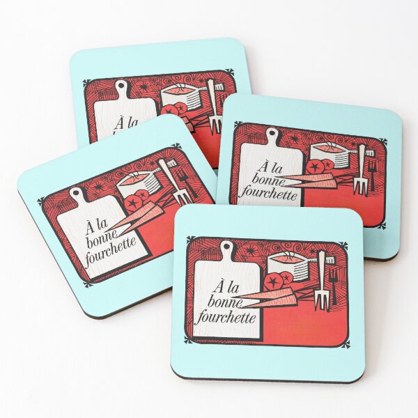 Item preview, 60s French Cuisine - A la Bonne Fourchette MCM Kitchen designed and sold by The Sticker Bureau.