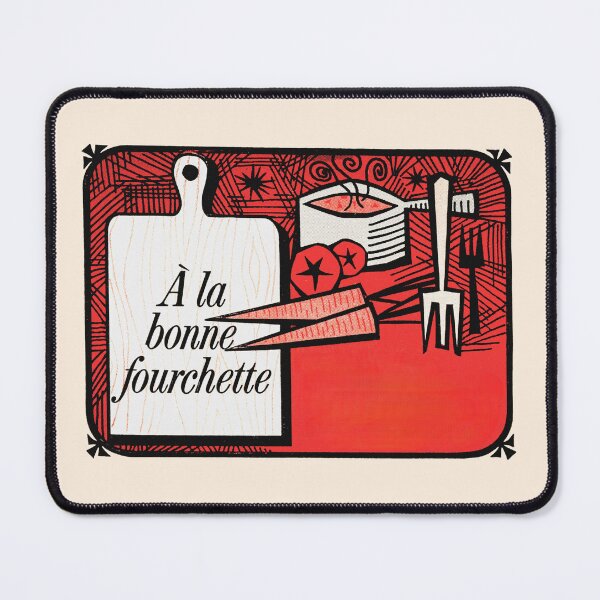 Item preview, 60s French Cuisine - A la Bonne Fourchette MCM Kitchen designed and sold by The Sticker Bureau.