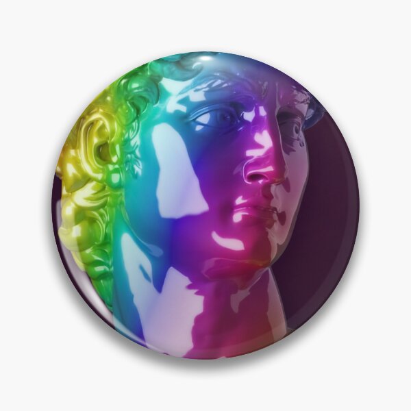 Item preview, Holographic Rainbow David Bust Design - Modern Classic Art Style designed and sold by Hipatye26.