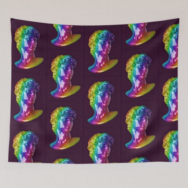 Item preview, Holographic Rainbow David Bust Design - Modern Classic Art Style designed and sold by Hipatye26.