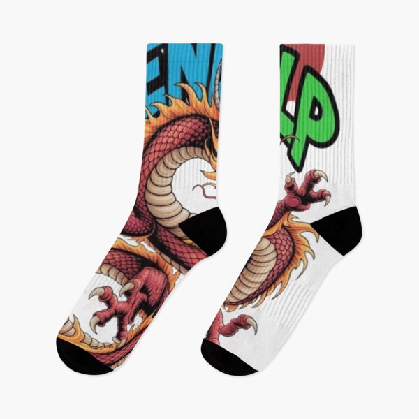 Item preview, Send Help – Fierce Japanese Dragon Streetwear Graphic with Bold Typography designed and sold by NewUSShop.