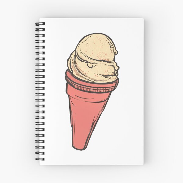 Item preview, Coral Cone Topped With Two Scoops designed and sold by FWLKIT.