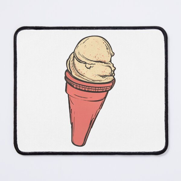 Item preview, Coral Cone Topped With Two Scoops designed and sold by FWLKIT.