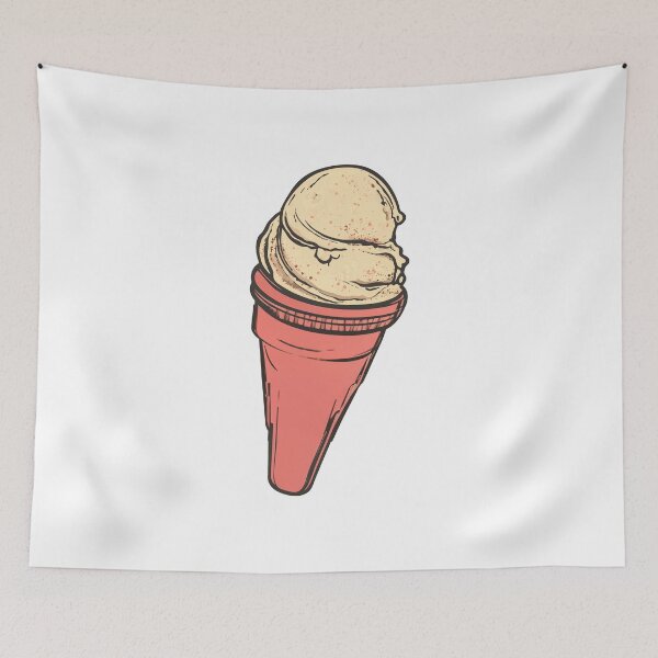 Item preview, Coral Cone Topped With Two Scoops designed and sold by FWLKIT.