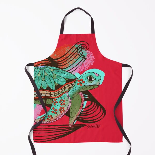 Item preview, Sea Turtle in Red and Sea Green designed and sold by Free-Spirit-Meg.