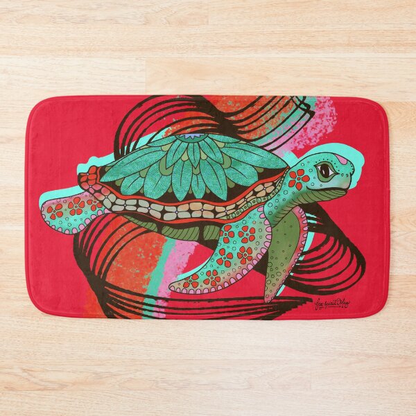 Item preview, Sea Turtle in Red and Sea Green designed and sold by Free-Spirit-Meg.