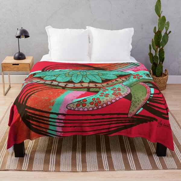 Item preview, Sea Turtle in Red and Sea Green designed and sold by Free-Spirit-Meg.