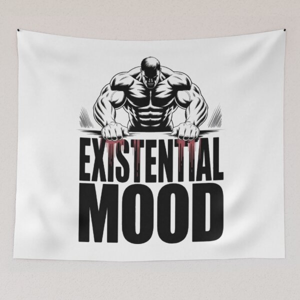 Item preview, Existential Mood – Dark Strength and Inner Struggle Graphic designed and sold by NewUSShop.