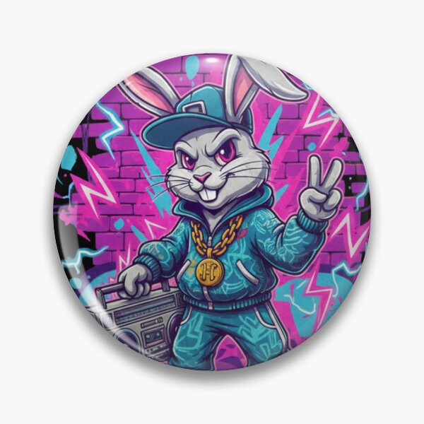 Item preview, Hiphop Bunny Boombox Art - Streetwear Graffiti Rabbit Design designed and sold by Wear Sculpt.