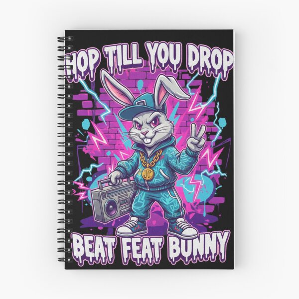 Item preview, Hiphop Bunny Boombox Art - Streetwear Graffiti Rabbit Design designed and sold by Wear Sculpt.