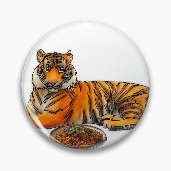 Item preview, Maple the Tiger With noodles mukbang– Animalzandfood  designed and sold by Ashley’sAnimalz.