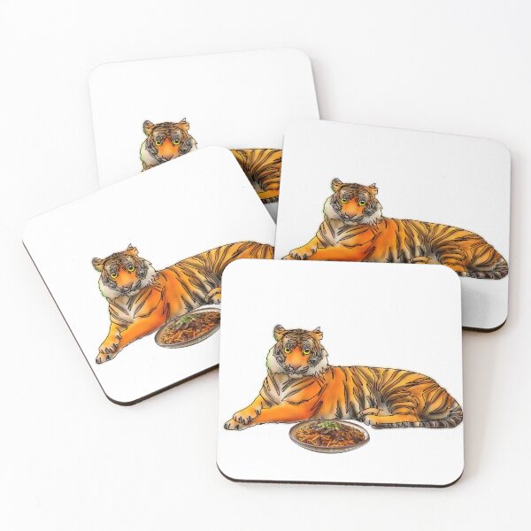 Item preview, Maple the Tiger With noodles mukbang– Animalzandfood  designed and sold by Ashley’sAnimalz.