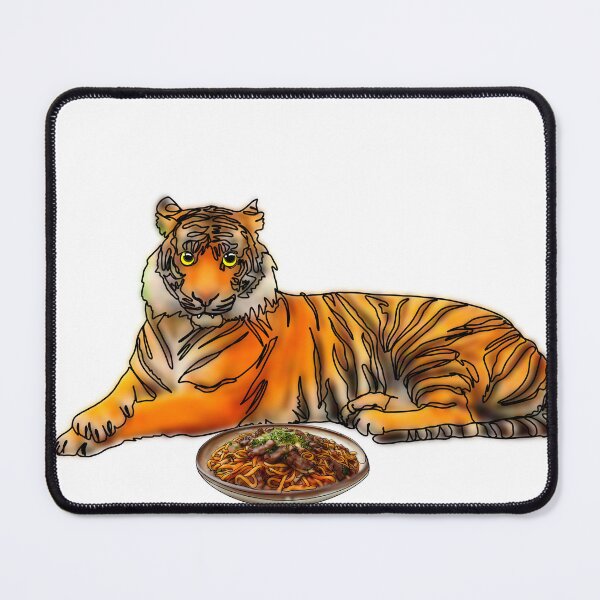 Item preview, Maple the Tiger With noodles mukbang– Animalzandfood designed and sold by Ashley’sAnimalz.