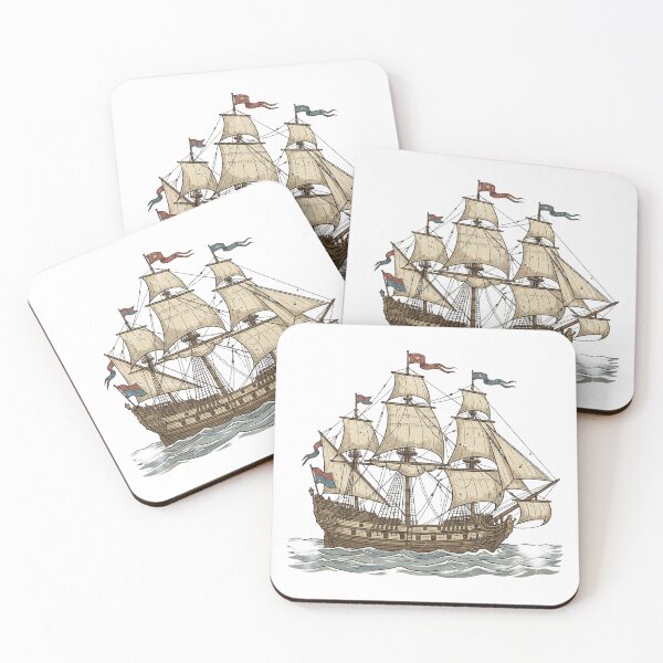 Item preview, Vintage Sailing Ship – Classic Maritime Travel Design designed and sold by pictranoosa.