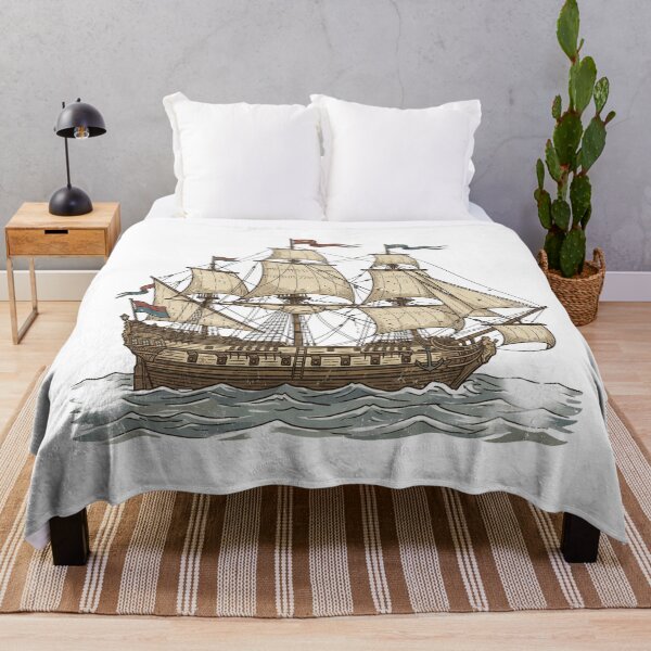 Item preview, Vintage Sailing Ship – Classic Maritime Travel Design designed and sold by pictranoosa.