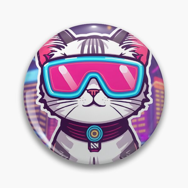 Item preview, Cyberpunk Street Cat designed and sold by StickersNPeels.