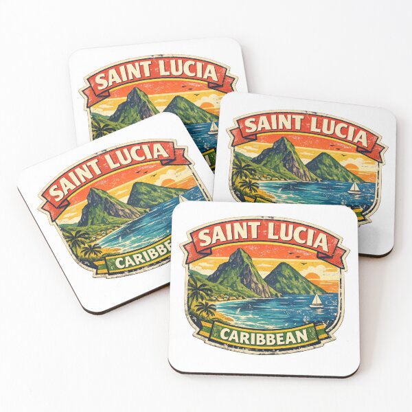 Item preview, Saint Lucia Caribbean Retro Retro 70s designed and sold by scicilysimonee.