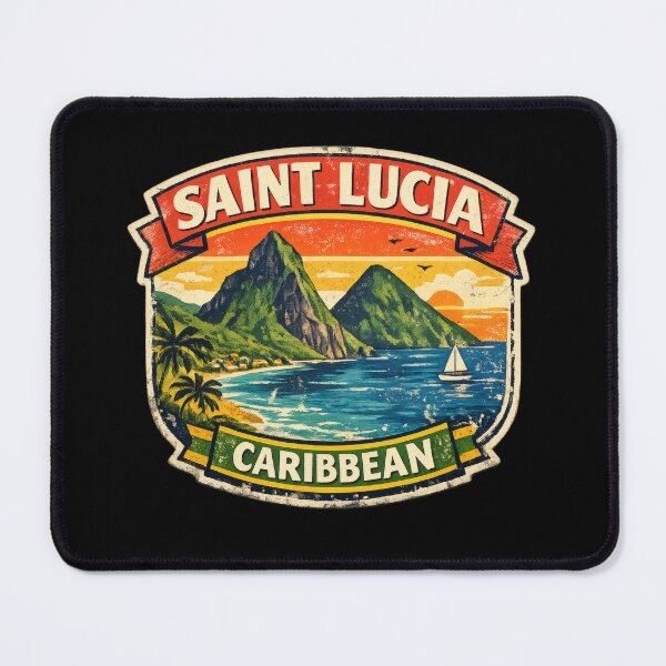 Item preview, Saint Lucia Caribbean Retro Retro 70s designed and sold by scicilysimonee.