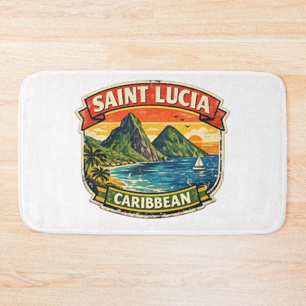Item preview, Saint Lucia Caribbean Retro Retro 70s designed and sold by scicilysimonee.
