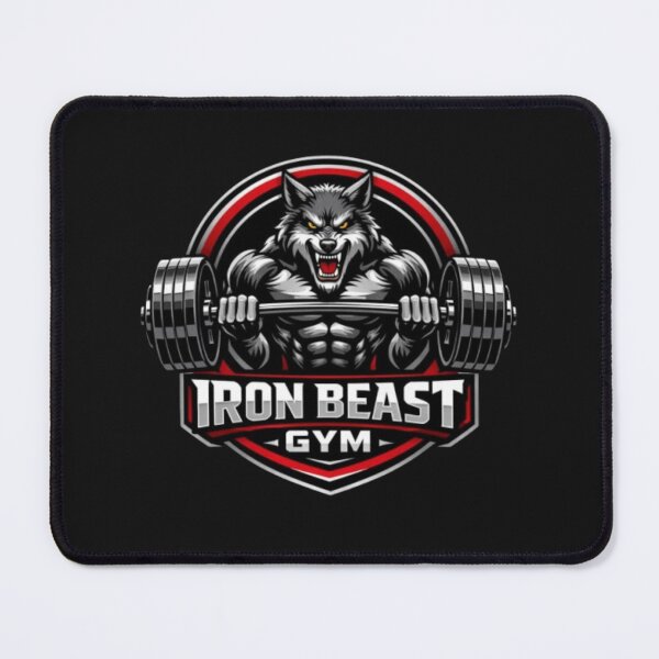 Item preview, Iron Beast Gym Wolf Shirt – Alpha Strength Hardcore Workout Tee designed and sold by wanado.