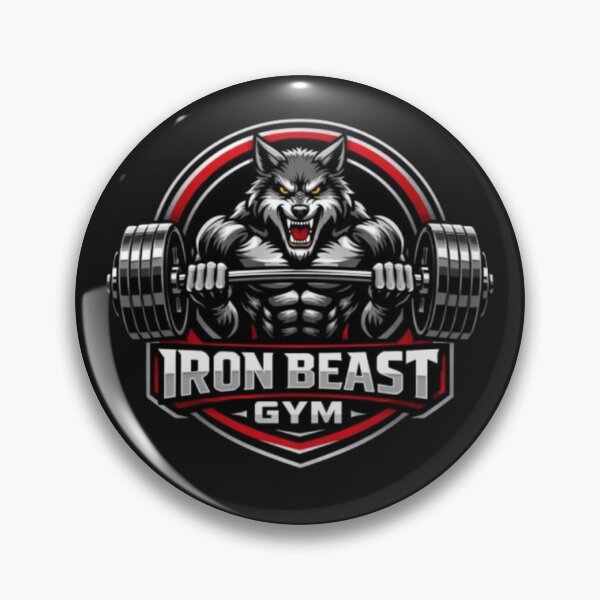 Item preview, Iron Beast Gym Wolf Shirt – Alpha Strength Hardcore Workout Tee designed and sold by wanado.