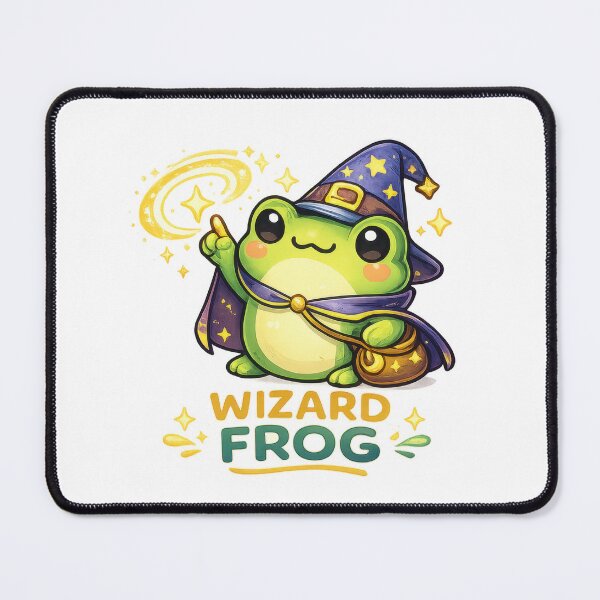 Item preview, Wizard Frog Cute Kawaii Magic designed and sold by jgvisualarts.