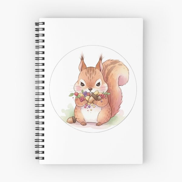Item preview, Snack Lover Squirrel – Cute Watercolor Animal Sticker designed and sold by MongOficial.