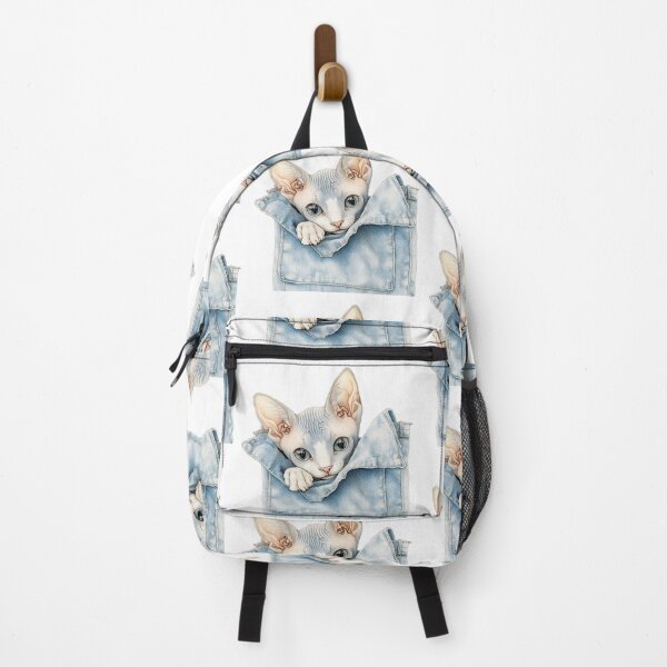 Item preview, Cute Sphynx Cat In Pocket designed and sold by rachada99.