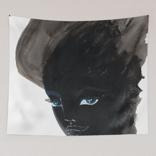 Item preview, Midnight Gaze - Expressive Silhouette Face Art designed and sold by Kerravan.